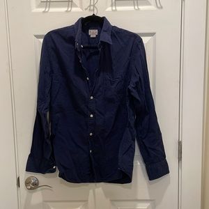 Men’s quality woven button down tailored by jcrew
